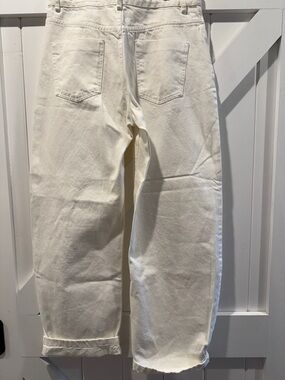 Zara White Wide-Leg Jeans